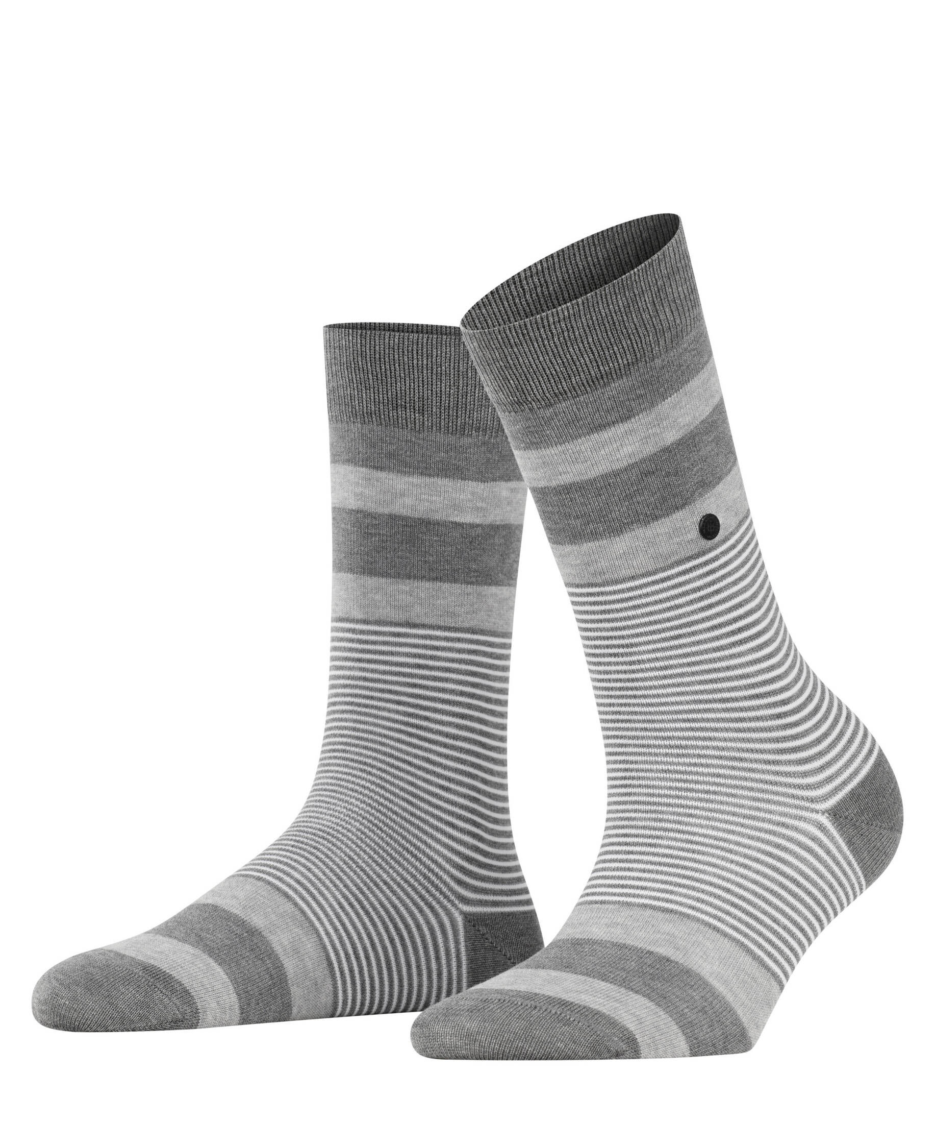 Burlington| Damen Socken Black Stripe