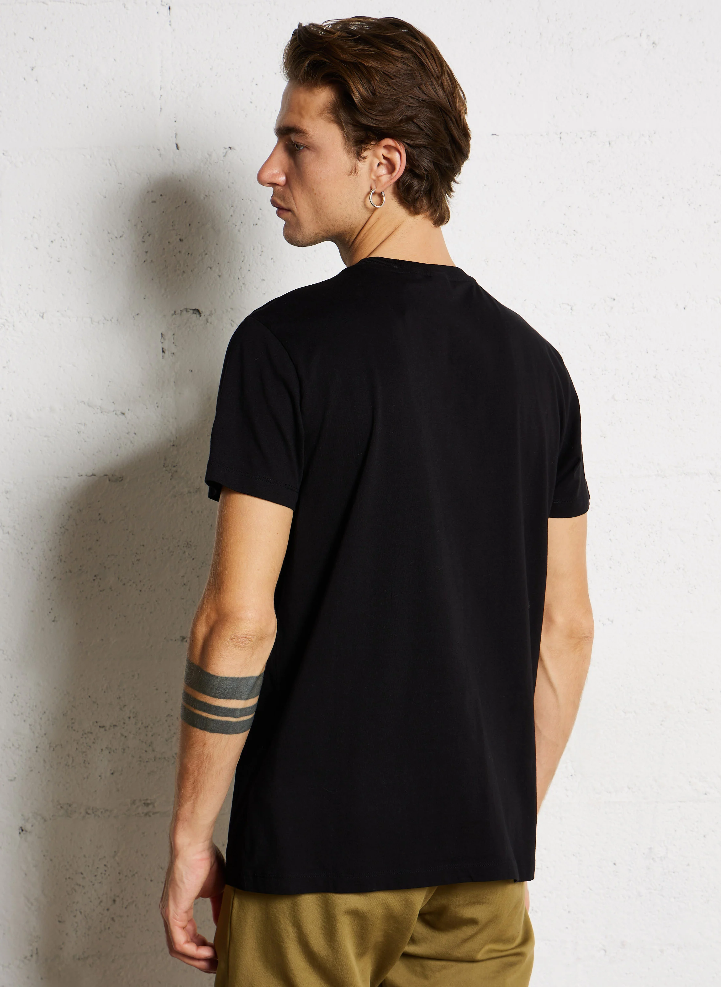 SETH - Tee-shirt ample imprimé en coton | Noir