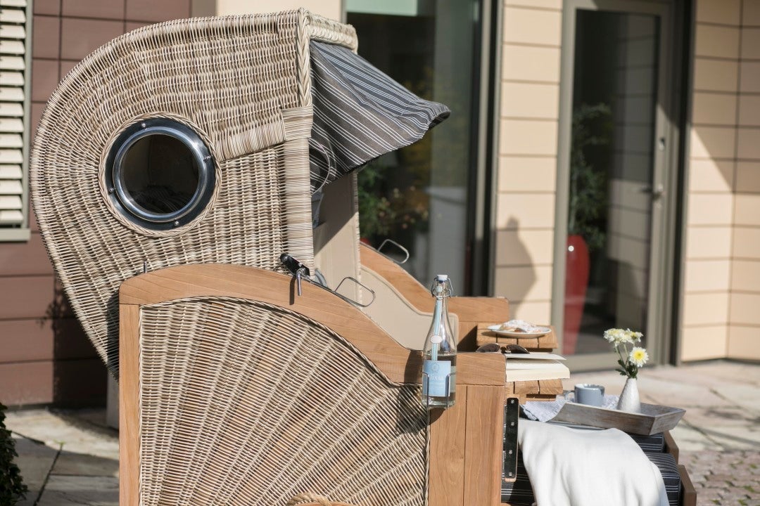 Strandstoel Rantum Teak PE kuip Design 518