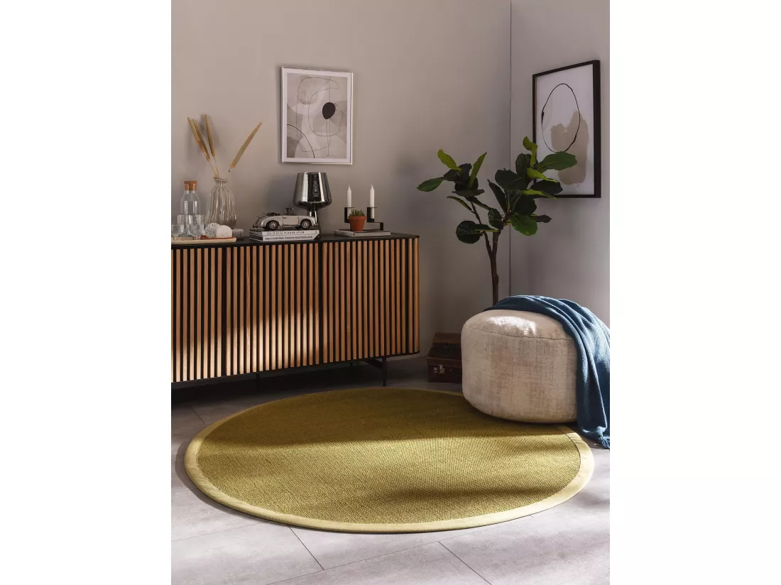 Tapis sisal Sana Vert ø 250 cm rond