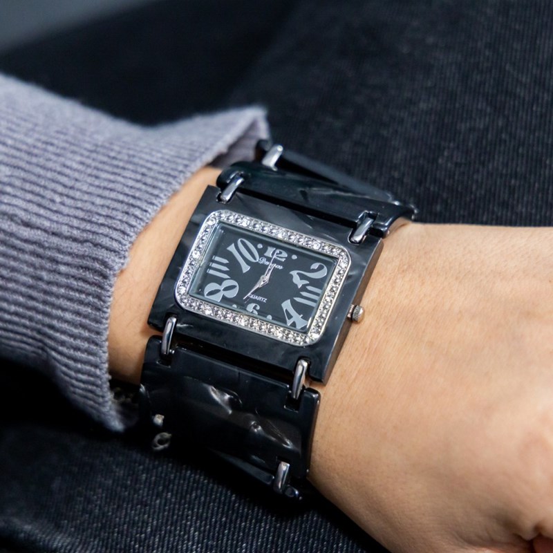 Montre Femme CHTIME bracelet Acier Noir