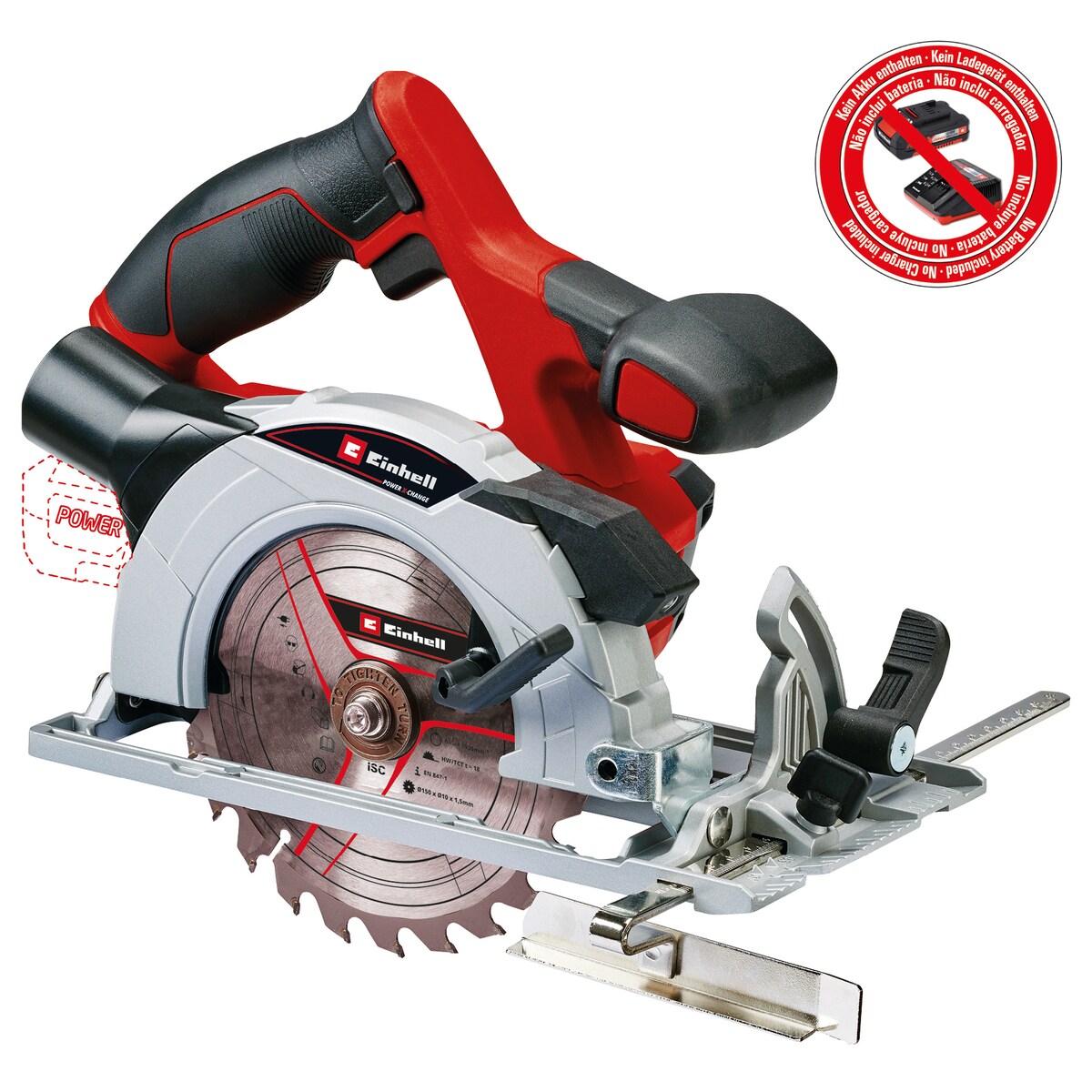 Batteridrevet sirkelsag - TE-CS 18/150 Li - Solo