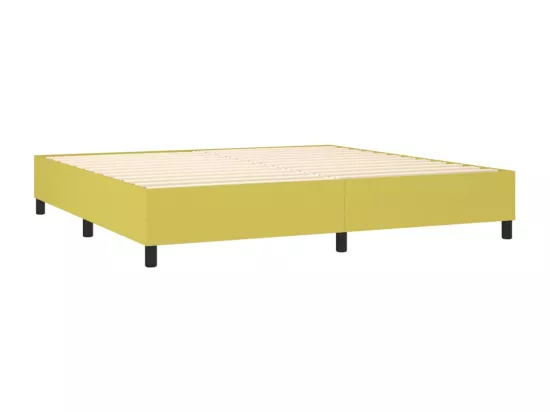 Sommier tapissier Vert 200x200 cm Tissu