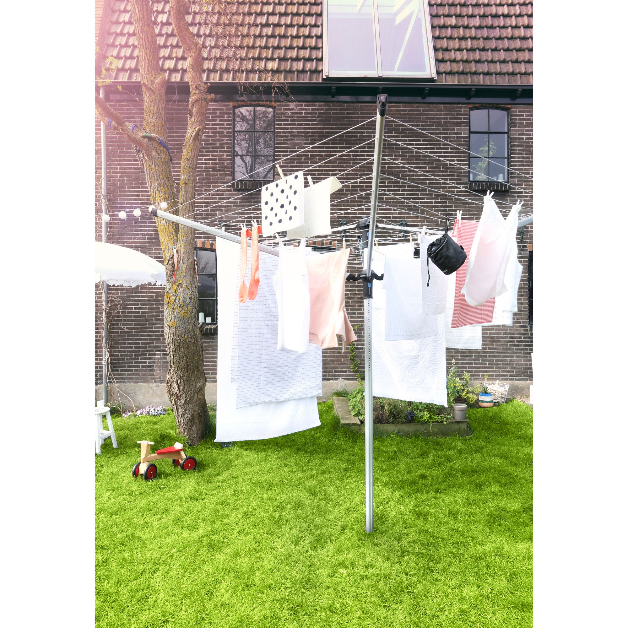 Brabantia Lift-O-Matic Advance Droogmolen 60 m + Betonanker