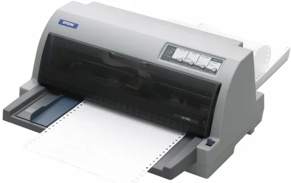 Epson LQ 690 - Printer - S/H - dot-matrix - 12 cpi - 24 pin - op til 529 tegn/sek. - parallel, USB