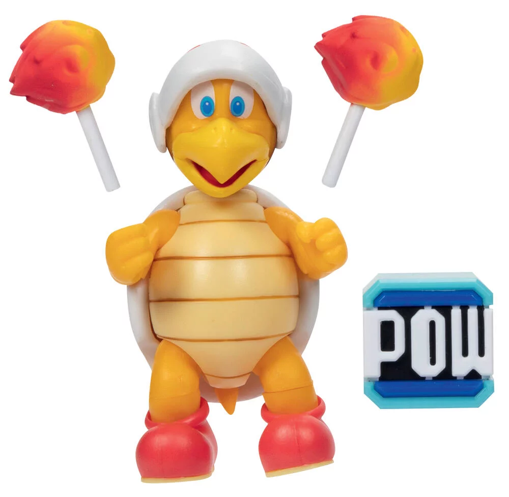 NITENDO SUPER MARIO - SET FIGURINE FRERE PYRO JR 10 CM