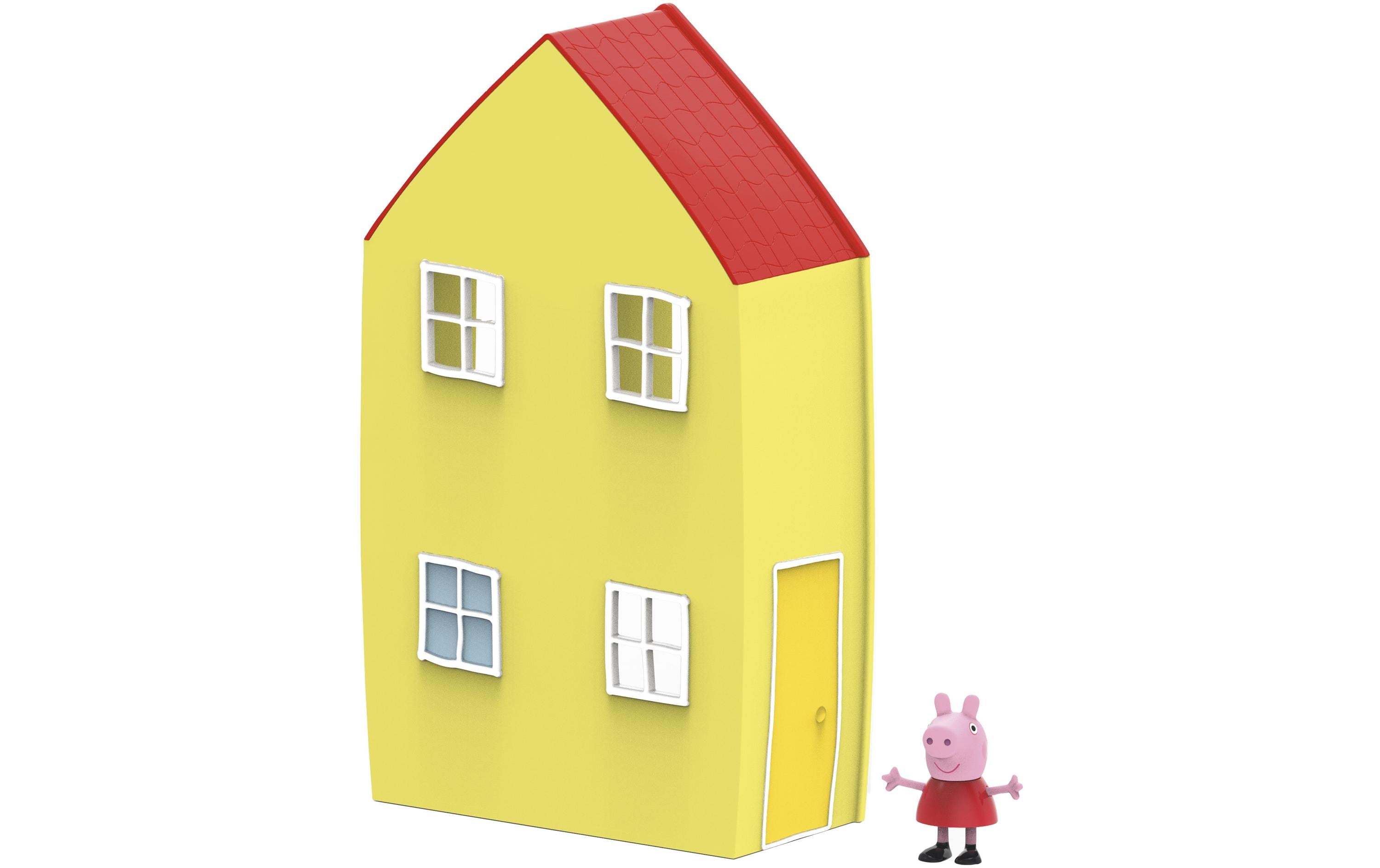 Spielfigurenset Peppa Pig Peppas HausSpielhaus mit zwei Etagen und drei Zimmern
