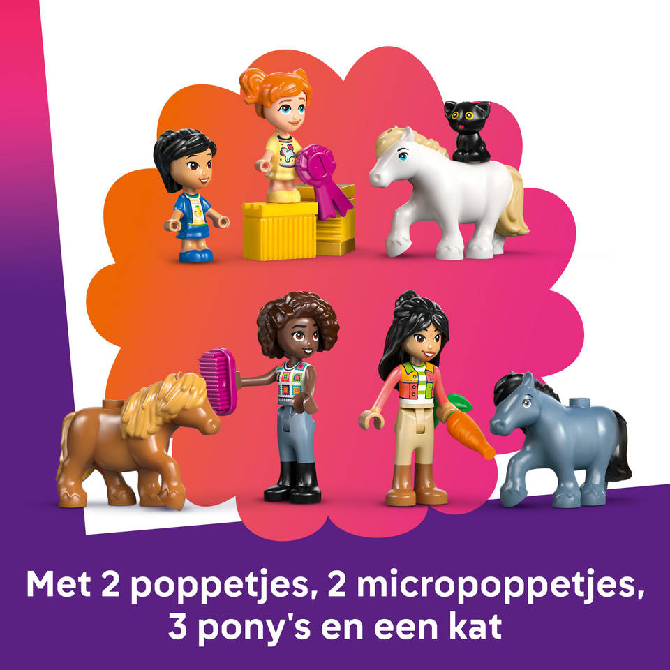 LEGO Friends ponyboerderij en stal 42654