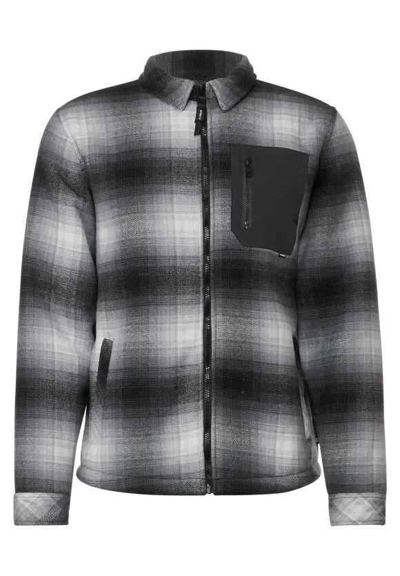 Overshirt mit Teddyfutter - Black
