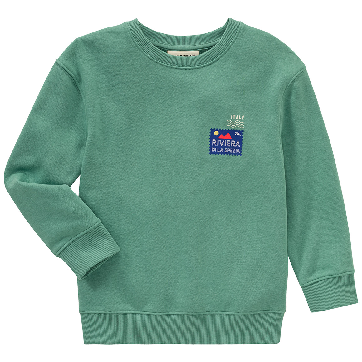 Jonas Nielsen Jungen Sweatshirt mit Backprint grün