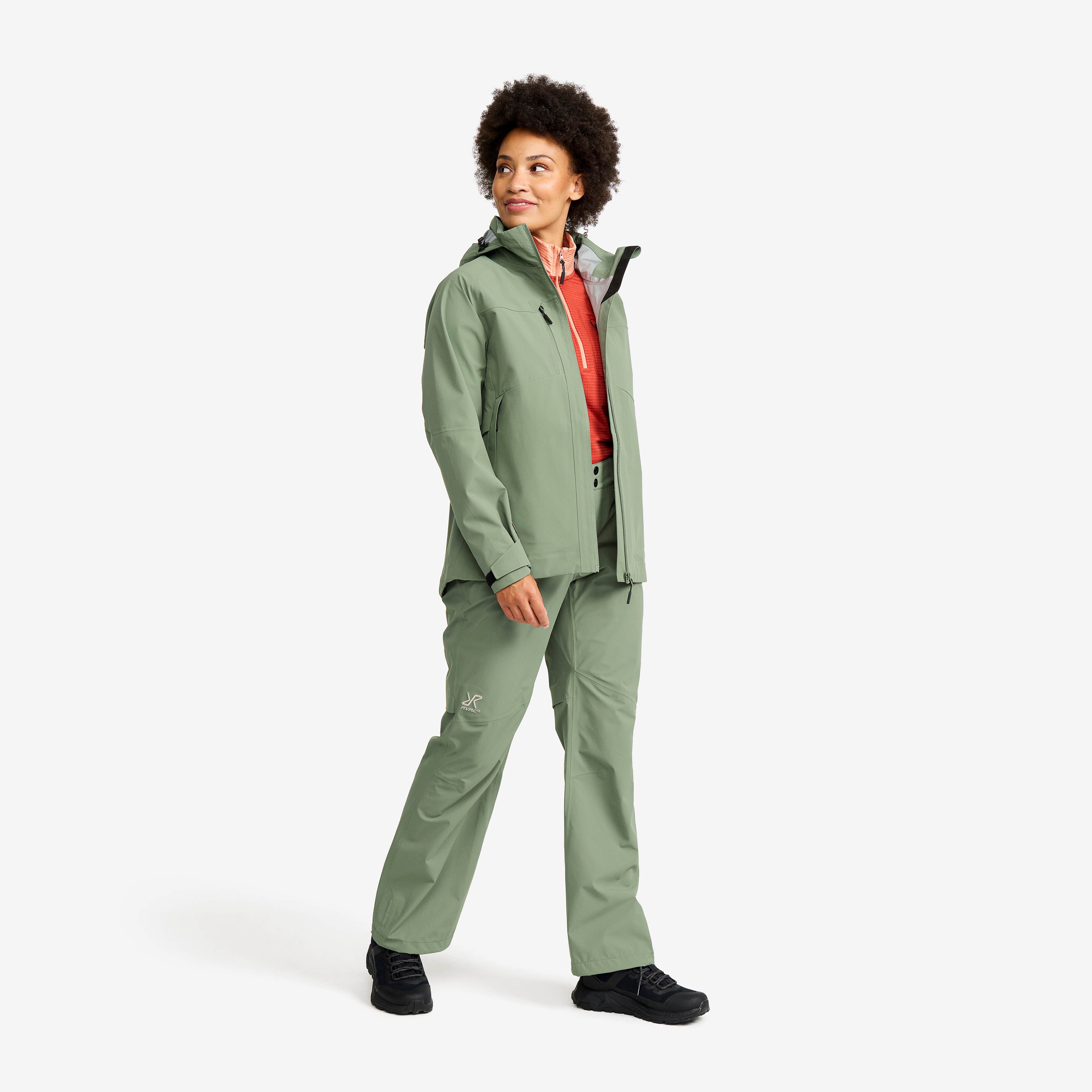 Cloud 3L Shell Pants Dame Dusty Green