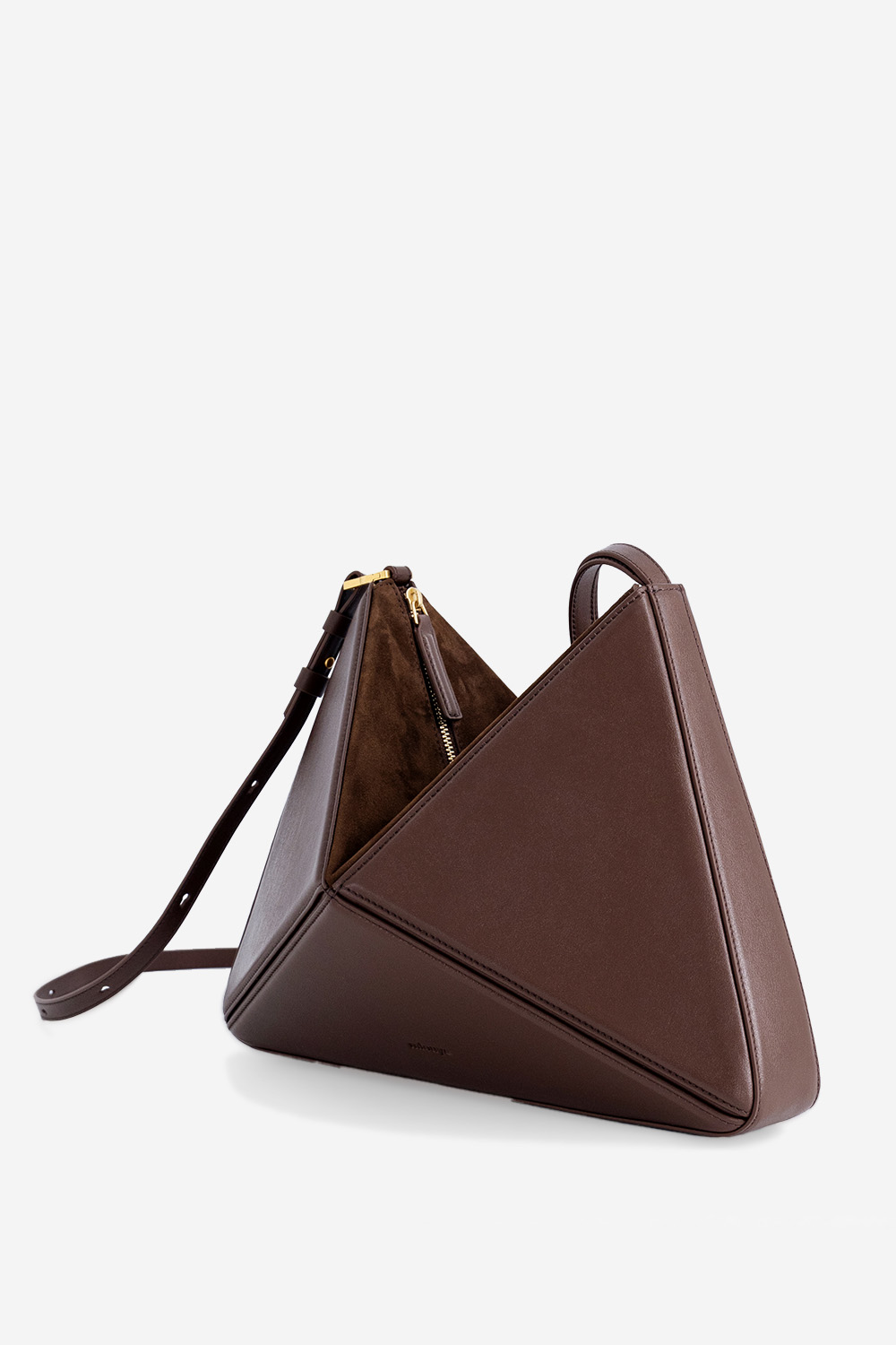Flex leather shoulder bag