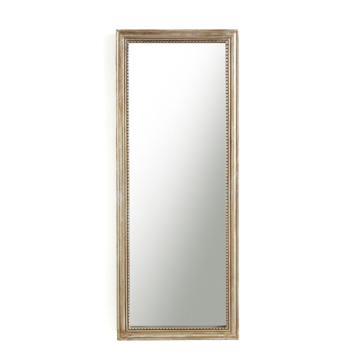 LA REDOUTE INTERIEURS<br>Espelho retangular de metal. madeira de mangueira maciça 55x140 cm, Afsan