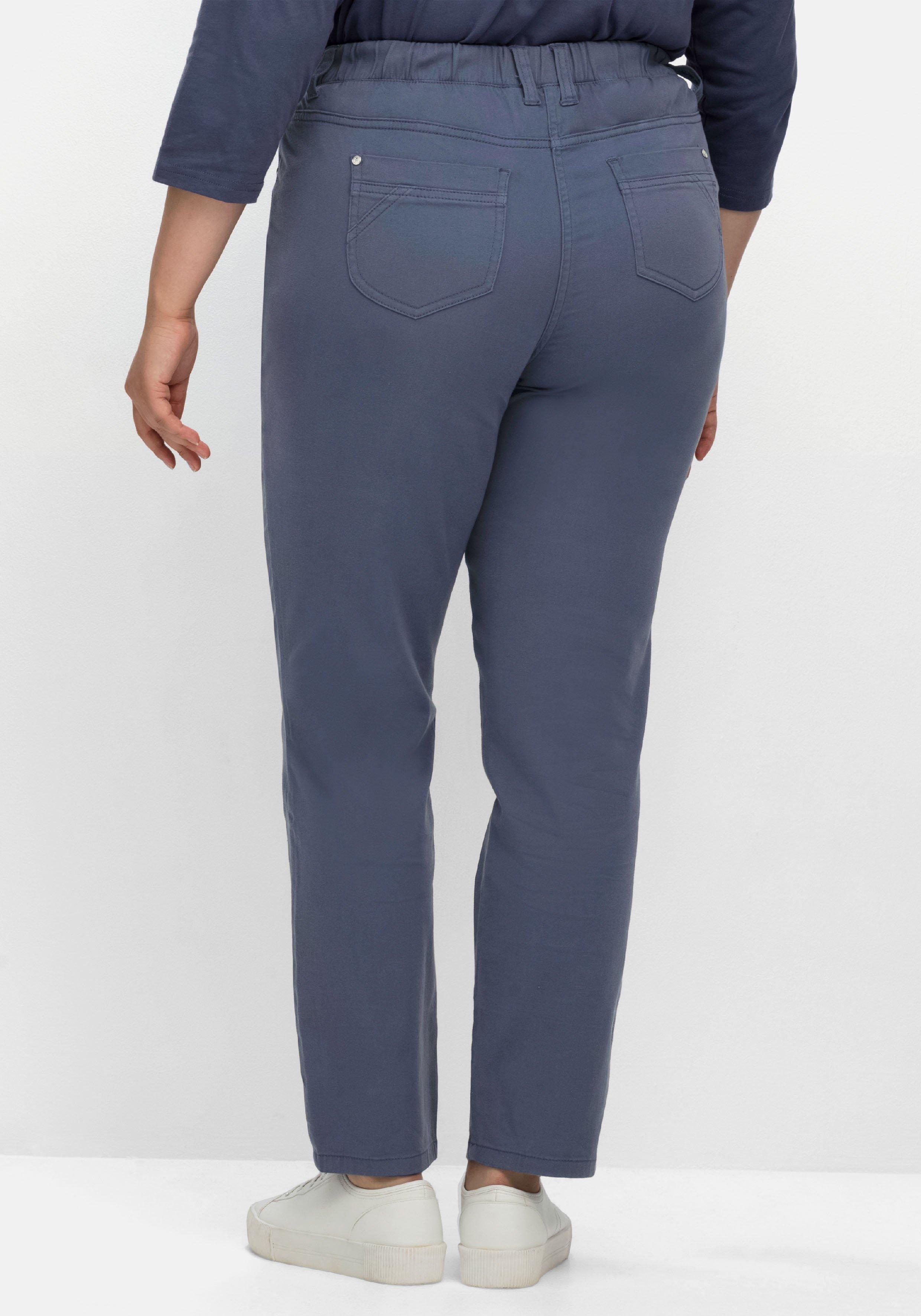 Twillhose mit Schlupfbund, in schmaler Beinform