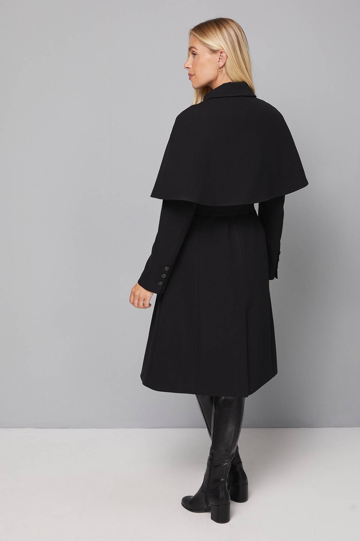 Wallis Manteau Cape Sans Col Petite Taille