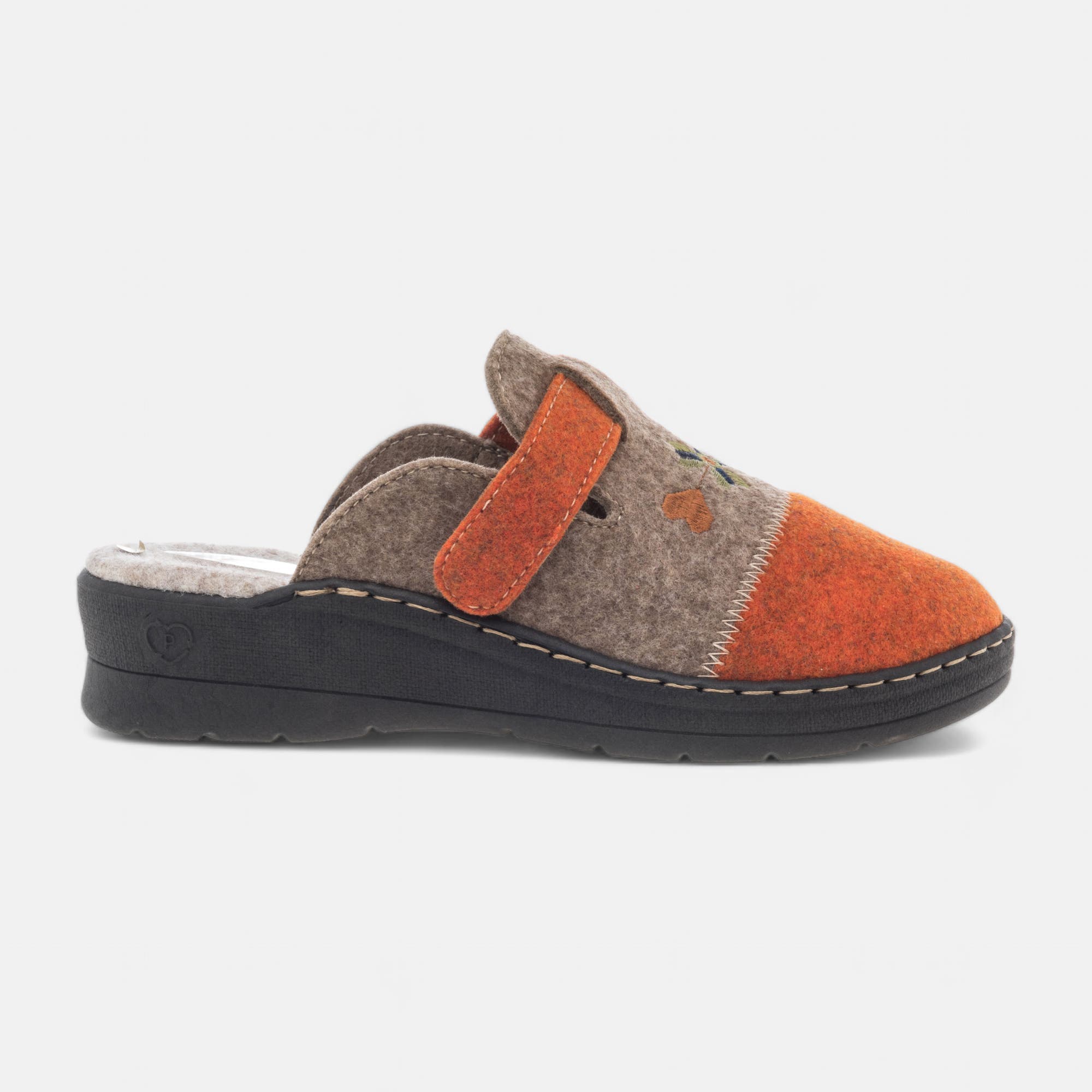 Pantoufles mules Femme orange