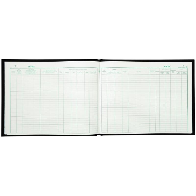 Registre objets mobiliers spécial garagistes Exacompta 4441E - 24 x 32 cm 100 pages