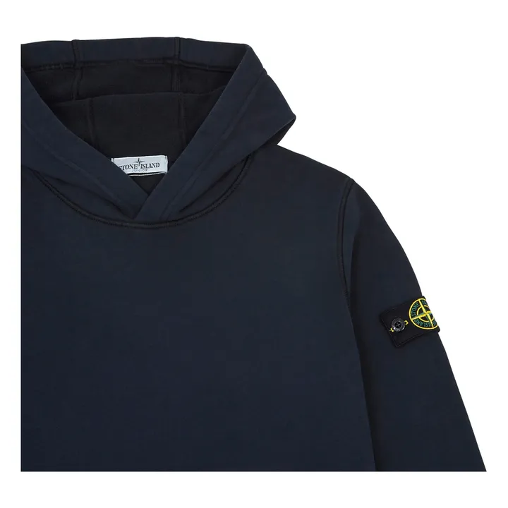Stone Island Hoodie Logo | Bleu marine