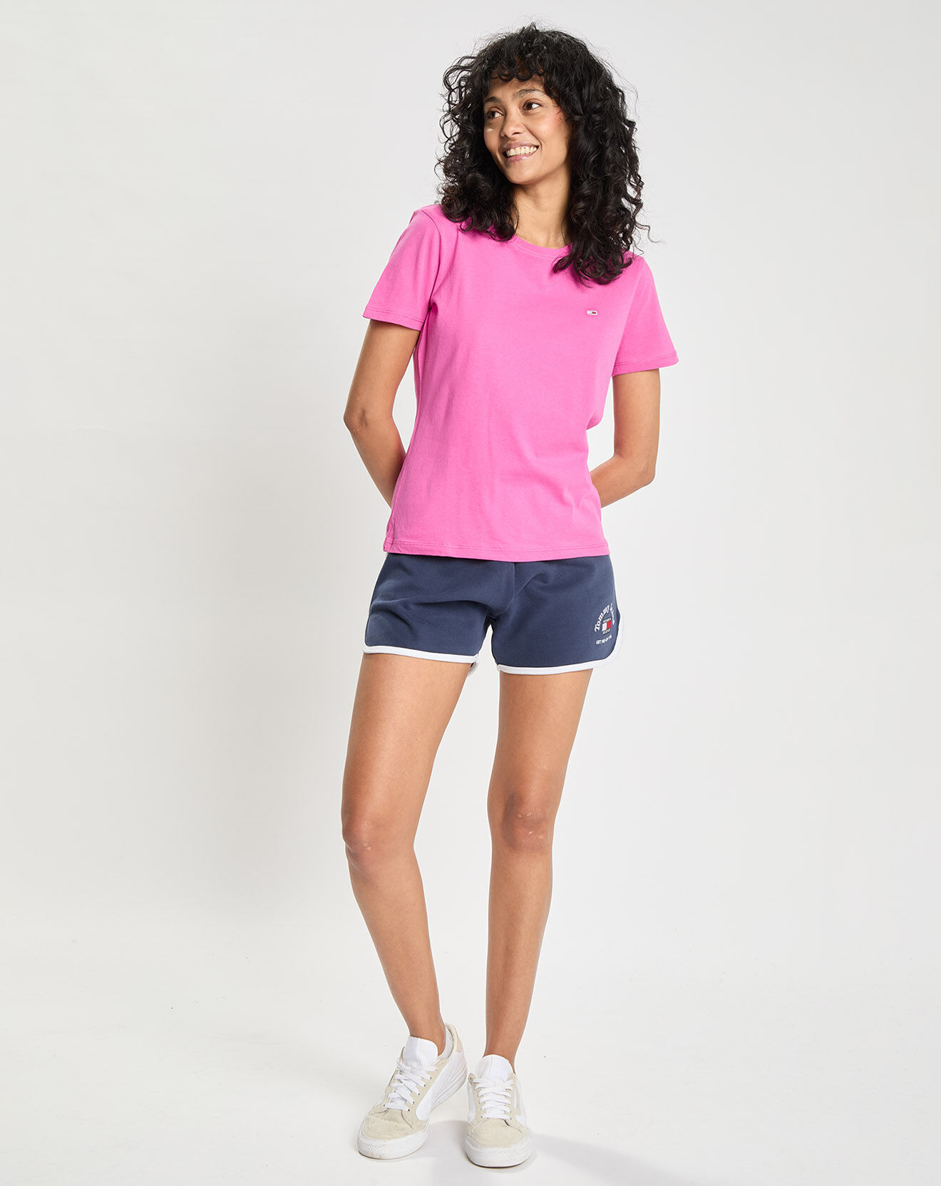 Tommy Jeans T-Shirt 100% Coton Bio Soft Jersey rose