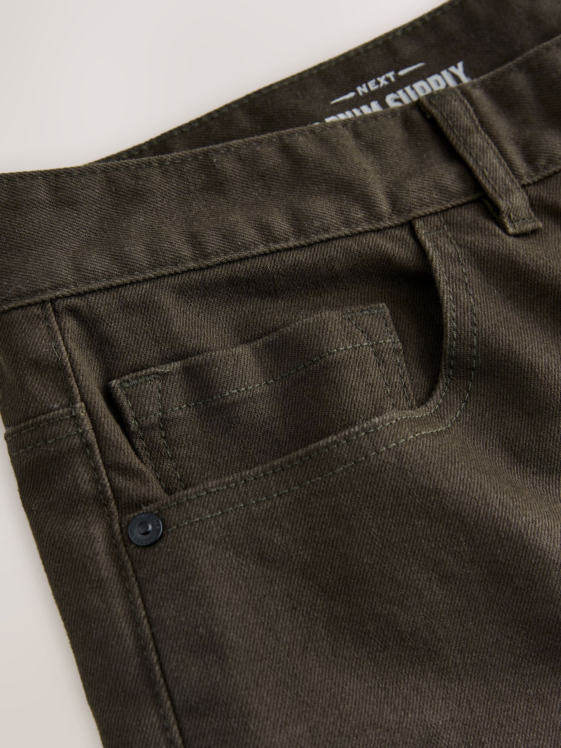 Bruin - Enkele - Slim fit klassieke stretchy jeans