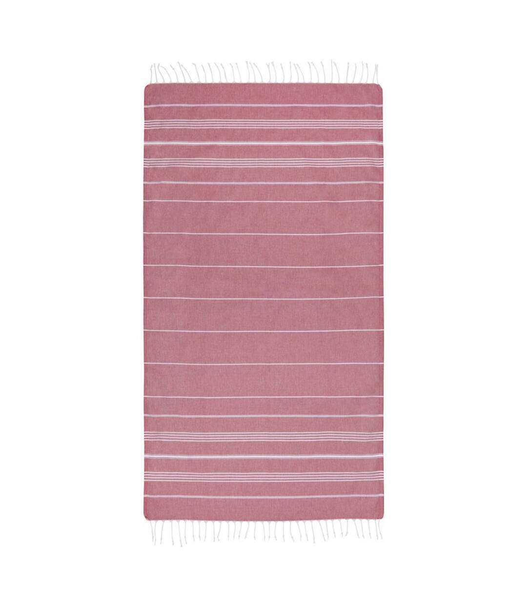 Serviette de plage ANNA HAMMAM (Rouge) - UTPF4151