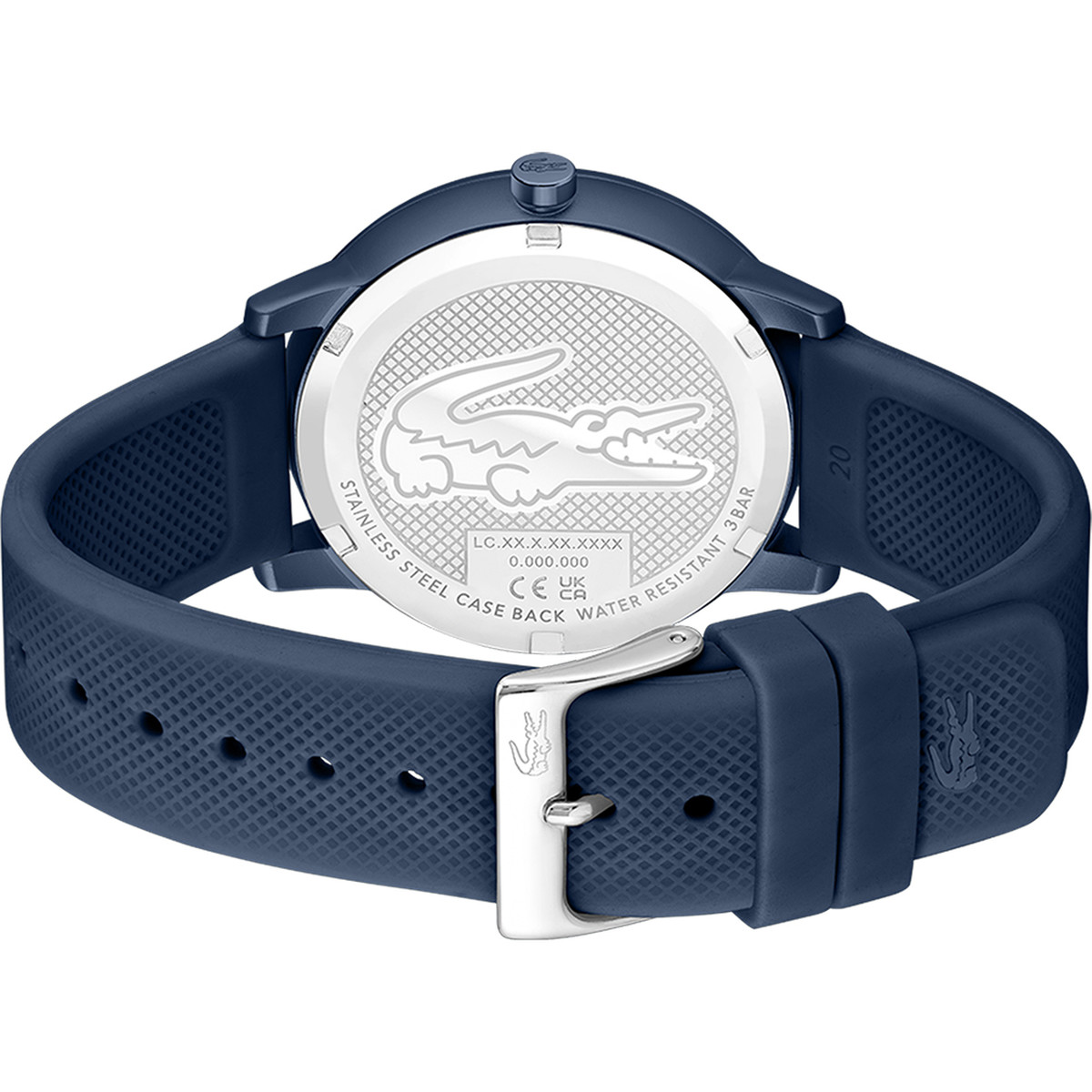 Montre LACOSTE.12.12 move TR90 bleu  homme bracelet silicone bleu