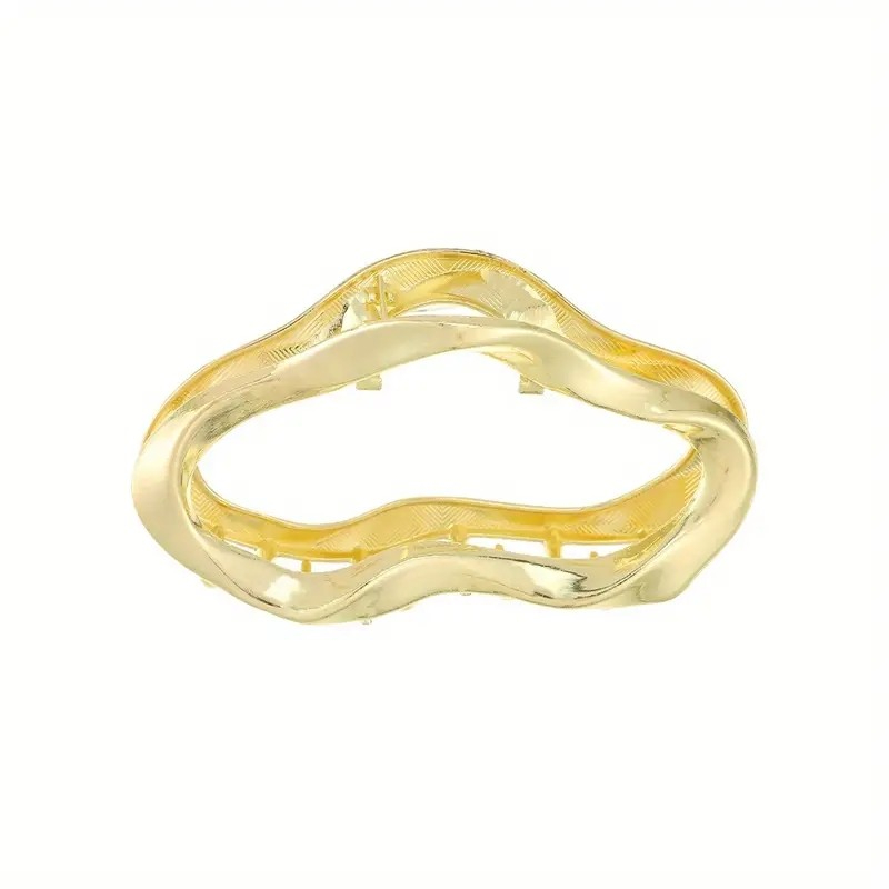 (11cm) Haarspange Klammer Metall Krallen Clip Haar Accessoire - Gold