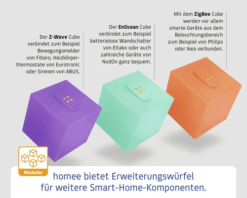 EcoStar homee Brain smart home hub voor garagedeuren en poortaandrijvingen LIFTRONIC 700 II en LIFTRONIC 800 II