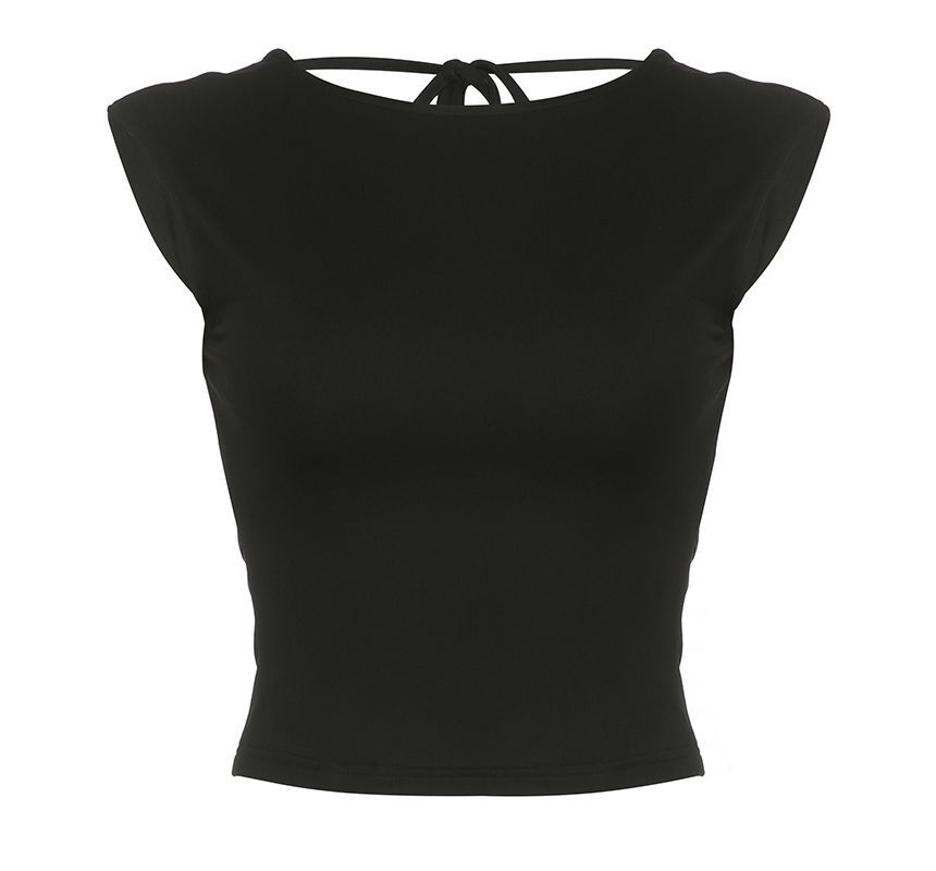 Sosana - Effen tanktop met open rug