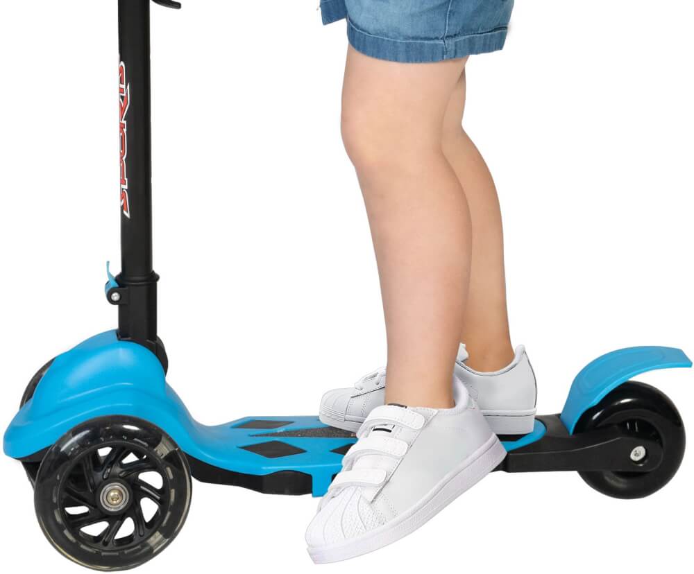 New Sports 3-Wheel Scooter Blau, 120 mm, ABEC 7