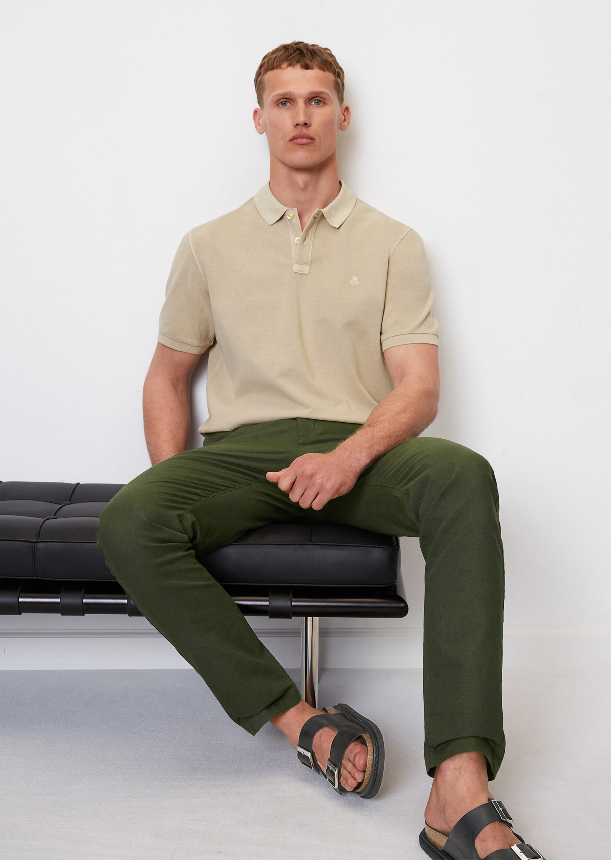 Kurzarm-Poloshirt Piqué regular aus Bio-Baumwolle