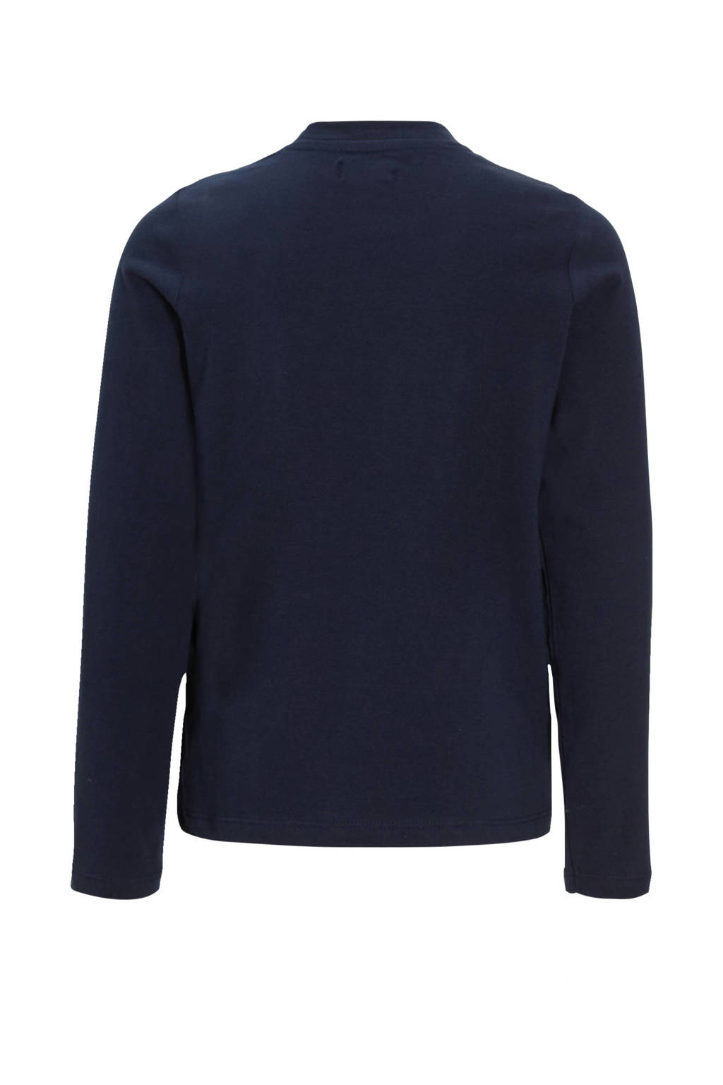Orange Stars longsleeve Rezi met printopdruk donkerblauw