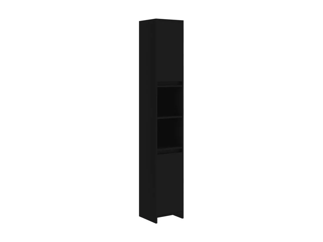 Armoire de salle de bain Noir 30x30x183,5