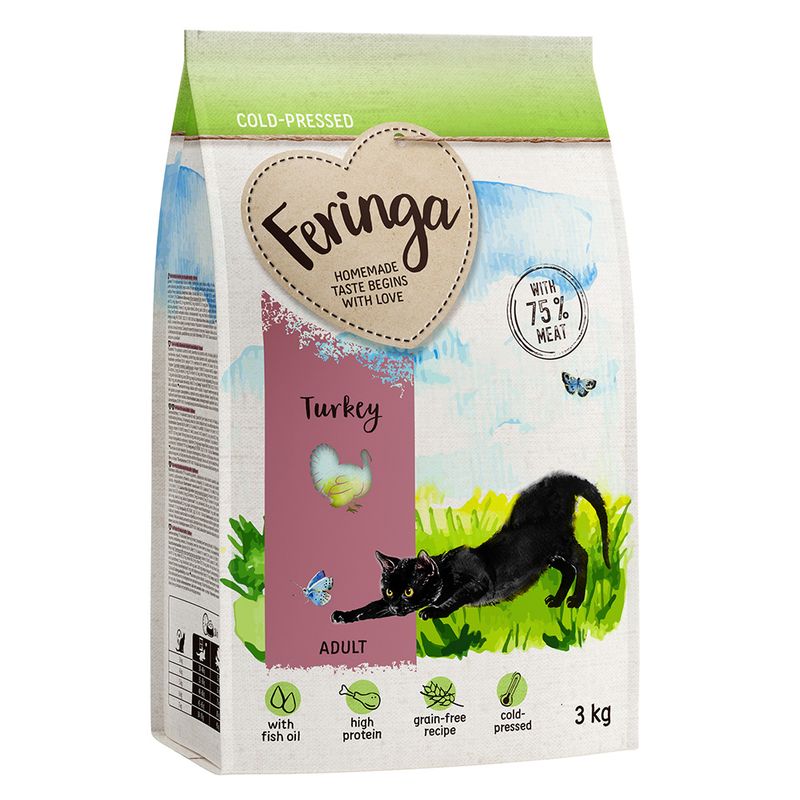 Feringa Adult Croquettes pressées à froid dinde pour chat