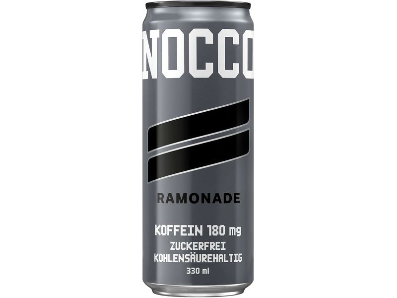 NOCCO Sportgetränk Ramonade 330 ml, 24er-Pack Kohlensäurehaltiges Getränk mit Koffein, Grüntee-Extrakt und Vitaminen