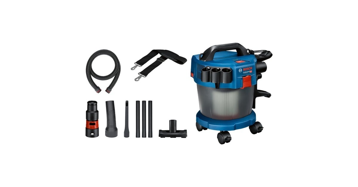 BoschGAS 18V-10 L nat- en droogzuiger  (Blauw, Accu en oplader niet inbegrepen)