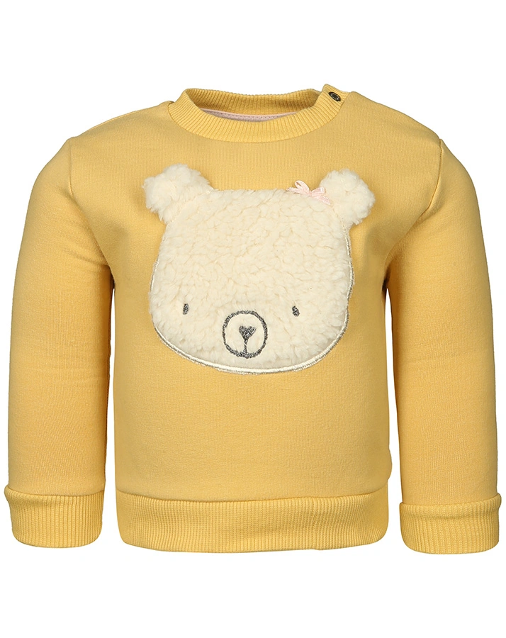 Sweatshirt COSY BEAR in dusty yellow