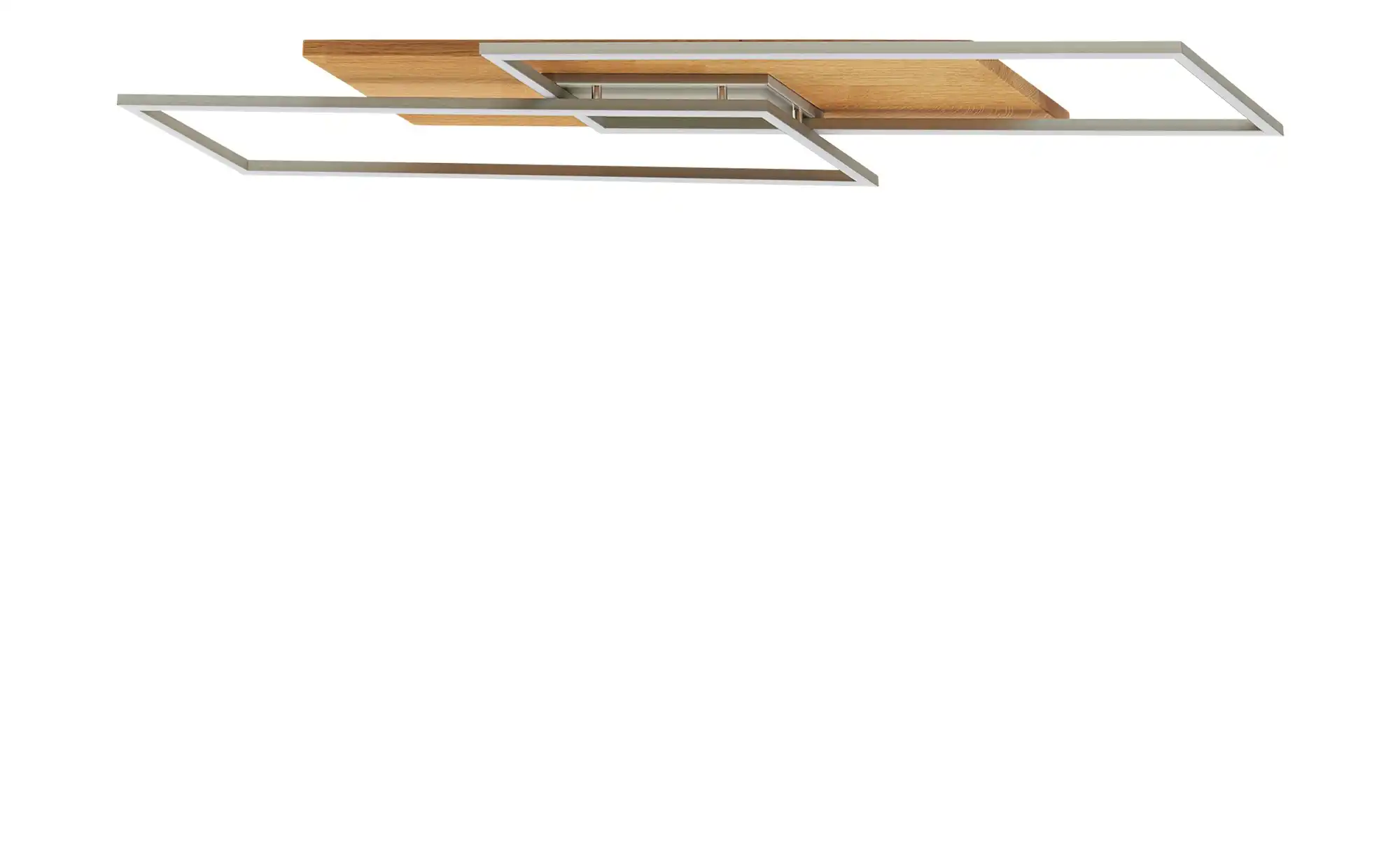 LED-Deckenleuchte, 2-flammig, Eiche natur