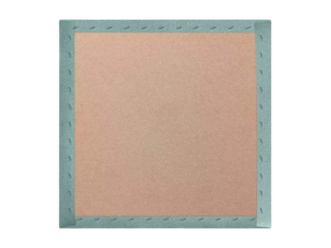 DHOME Lot de 1 Panneaux muraux en tissu auto-adhésifs Panneaux muraux absorbants acoustiques Protection contre les chocs (Vert d'eau, 50x50cm, x1)