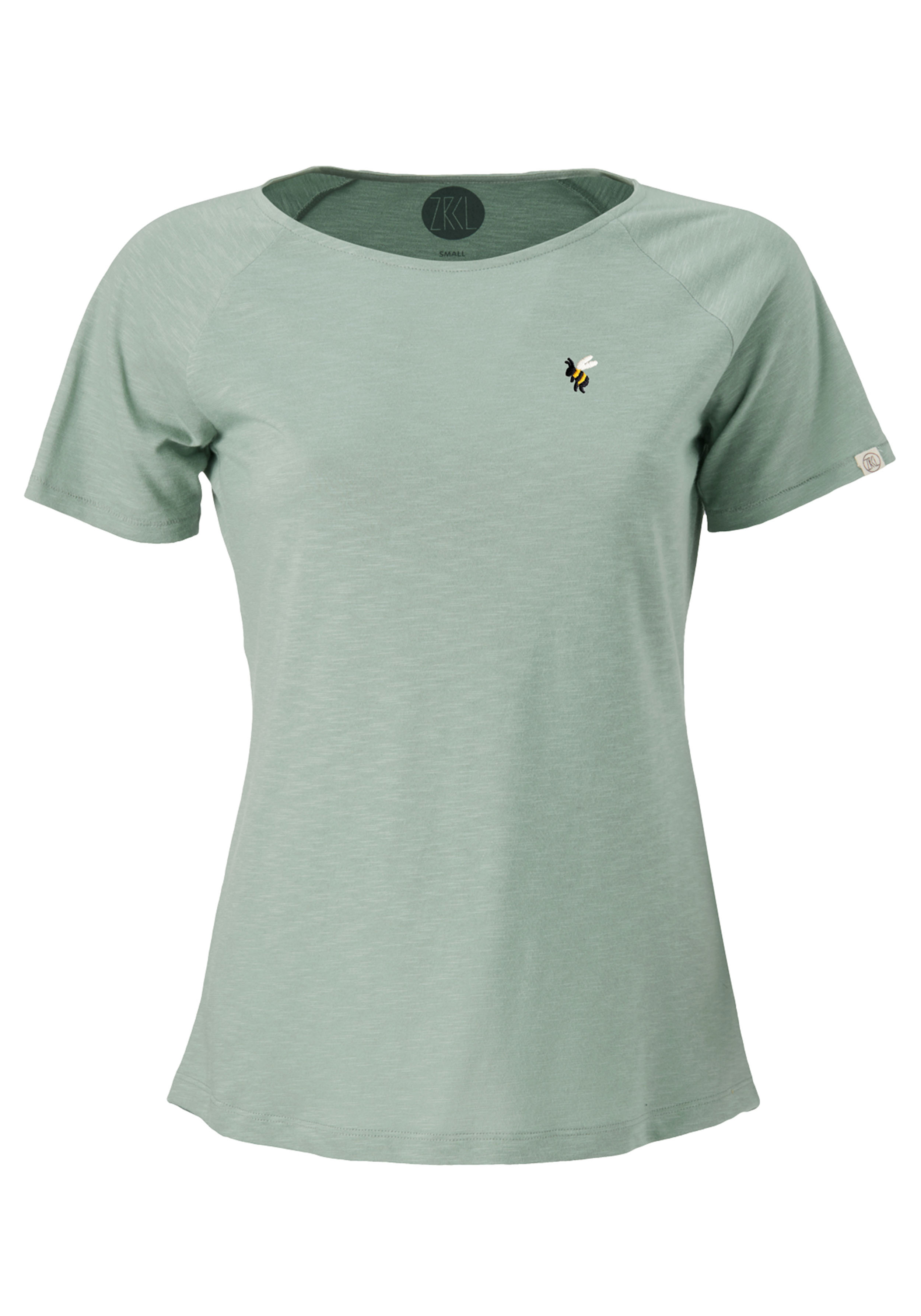 WE ARE ZRCL Damen Raglan T-Shirt Bee Light Green