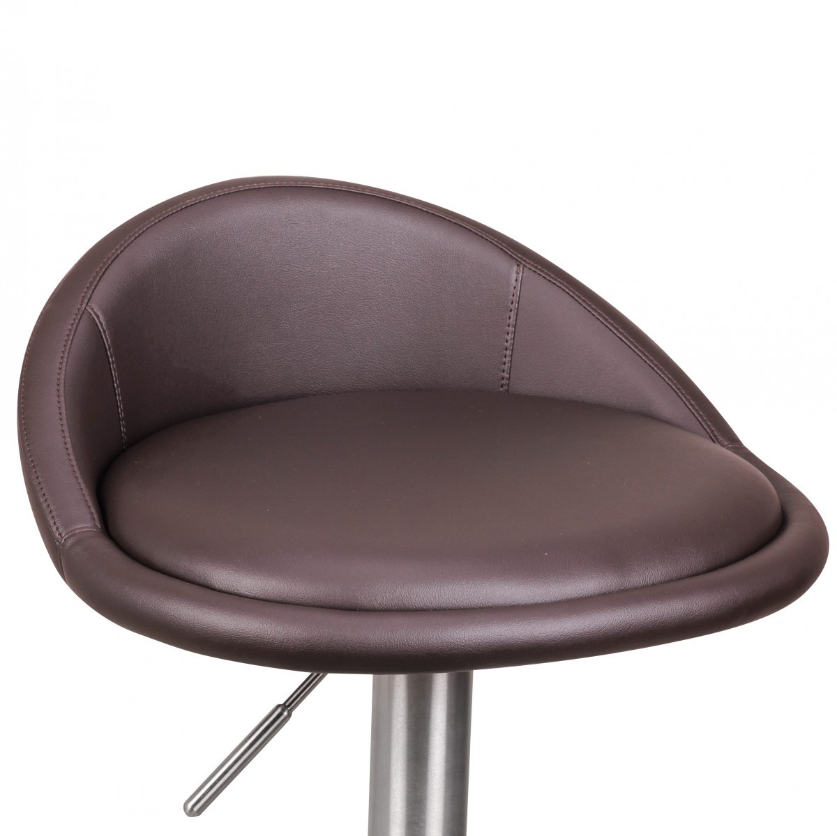 Barhocker - braun - Kunstleder