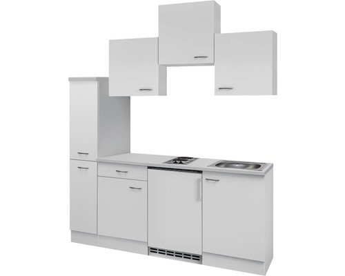 Flex Well enkele keuken met apparatuur Wito 180 cm wit mat gedemonteerd omkeerbaar uitvoering 00009880