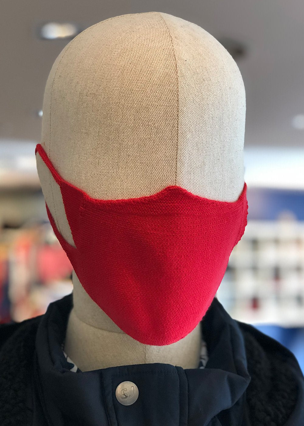 Masque de protection visage en maille SAINT JAMES de coton uni (TULIPE)