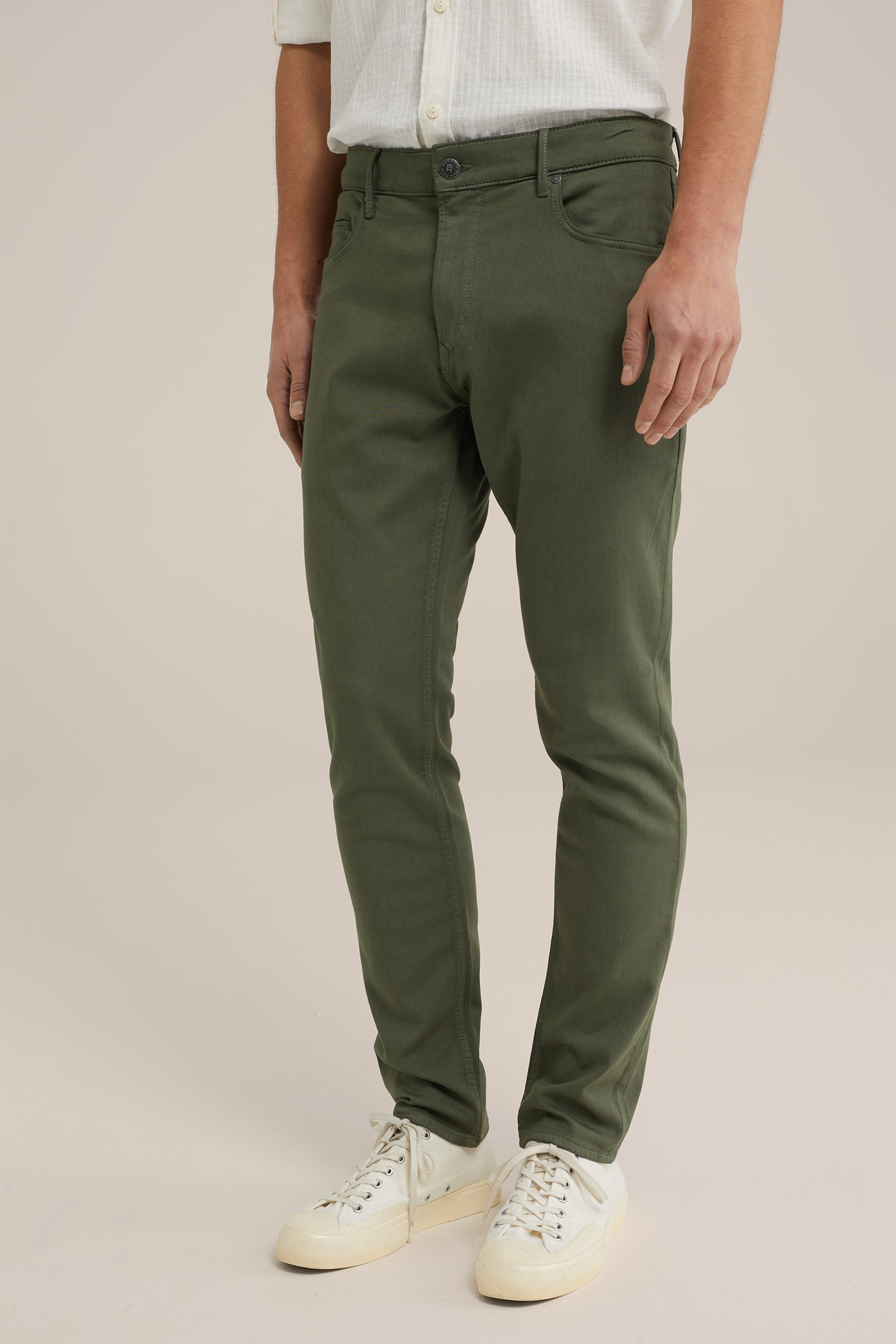 slim fit jeans van jog denim Blue Ridge Donkergroen