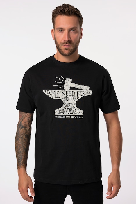 T-Shirt, Workwear, Halbarm, Print, Rundhals