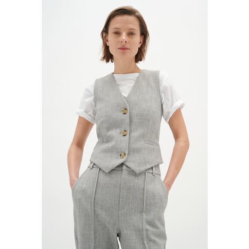InWear ZoieIW Vest, Medium Grey Melange, 42