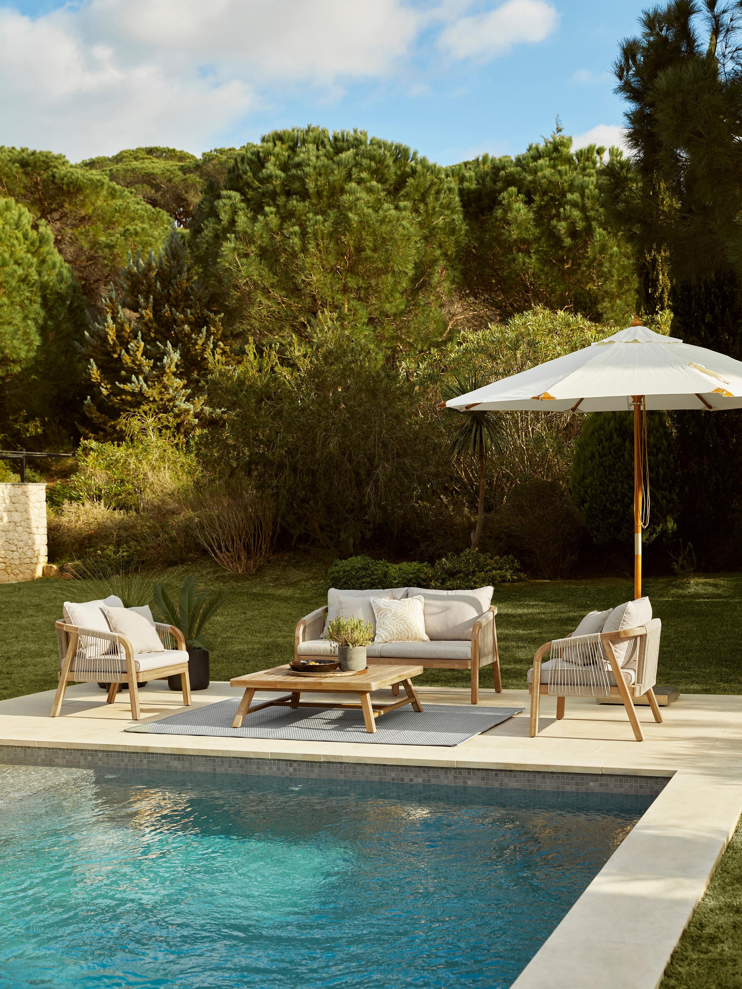 Tuin loungefauteuil Lu van acaciahout