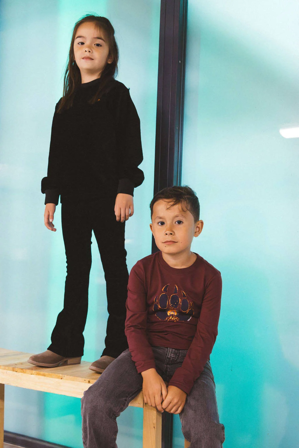 TYGO & vito longsleeve donkerrood