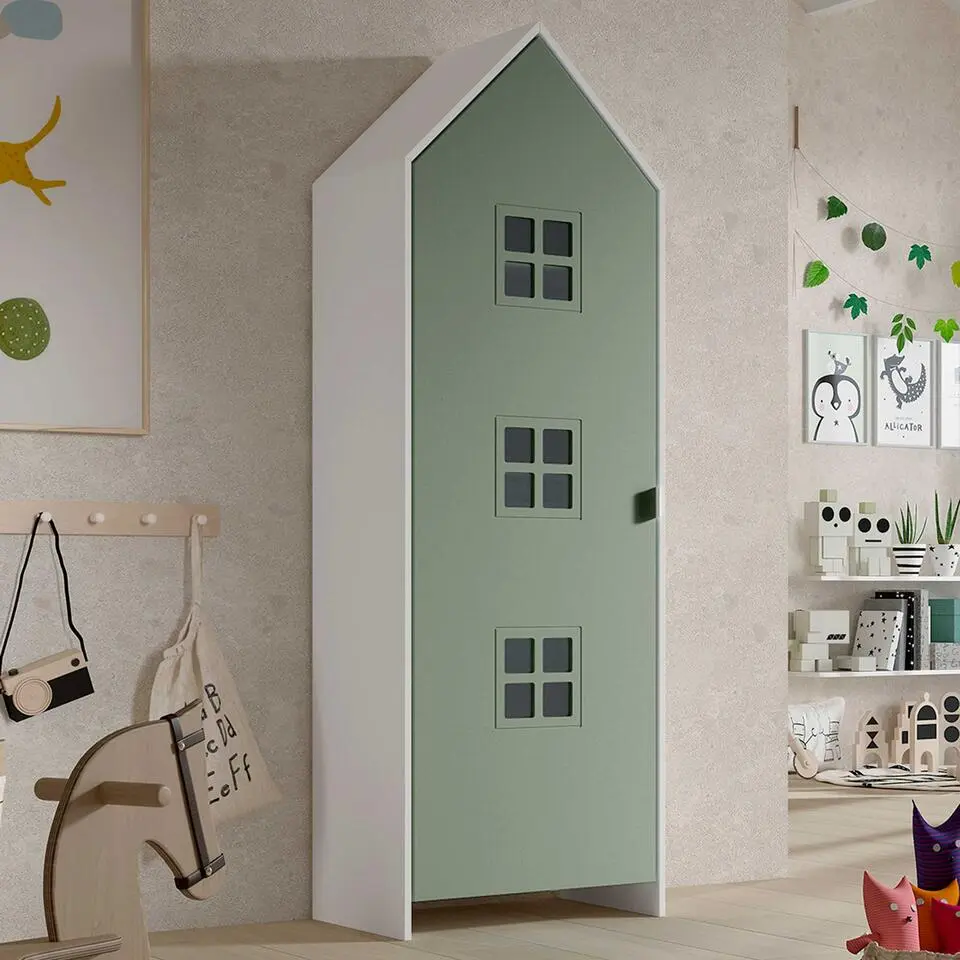 Kledingkast Casami Bruges - 58x37x172 cm - Groen