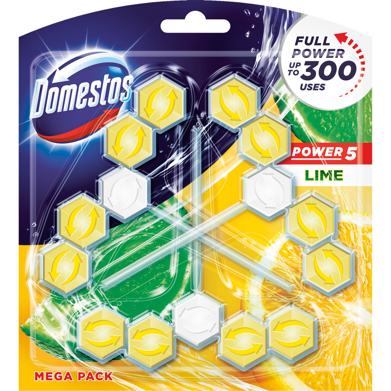 Domestos WC-Stein Limette 3 x 55 g